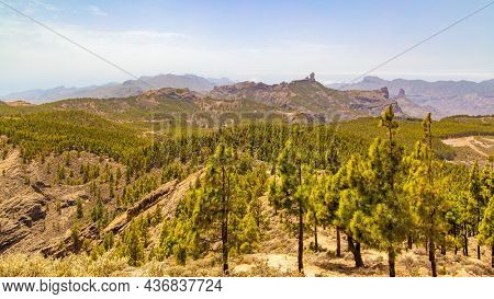 Panoranic view of Gran Canaria, Canary Islands, Spain. Landscape