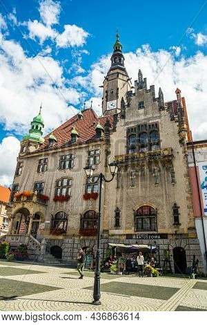 Jawor, Poland - August 08, 2021. Building Of City Government Office