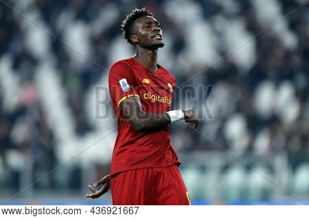 Torino, Italy. 17 October 2021. Tammy Abraham Of As Roma  During The Serie A Match Between Juventus 