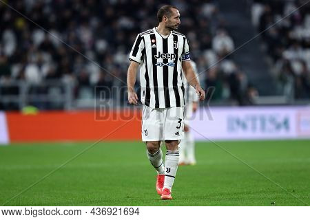 Torino, Italy. 17 October 2021. Giorgio Chiellini Of Juventus Fc  During The Serie A Match Between J