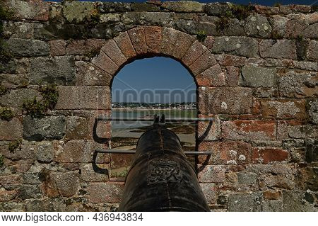 A View Of The Architecture And Landscapes In And Around Elizabeth Castle In St. Helier On The Channe