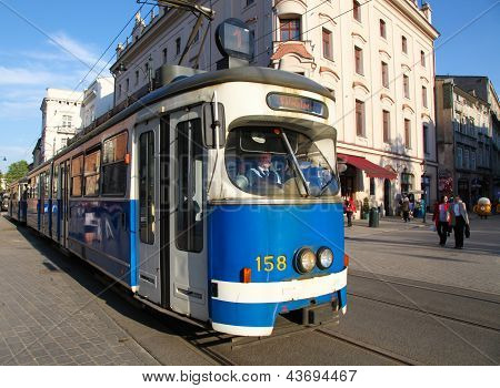 Tram In Krakow