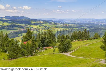 Idyllic Scenery Around The Immenstaedter Horn, A Mountain In The Upper Allgaeu In Bavaria, Germany
