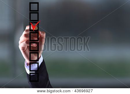 Vybrat obchodní žena ruku