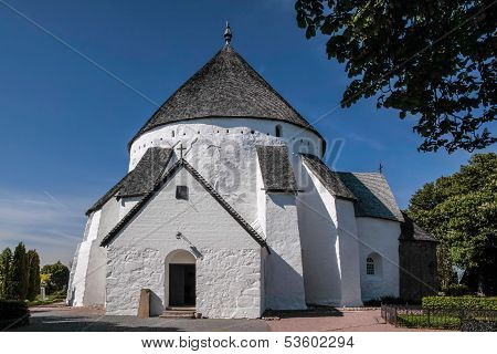 The Church Osterlars Kirke On Bornholm