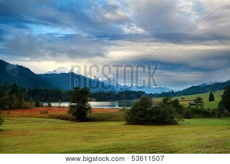 Clouded Morning On Geroldsee Lake