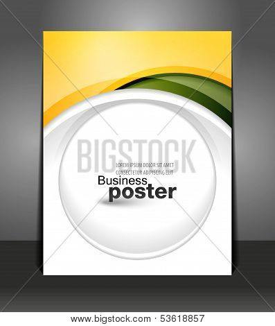 Stylish presentation of business poster