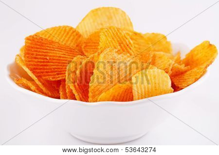 Potato Chips In Bowl