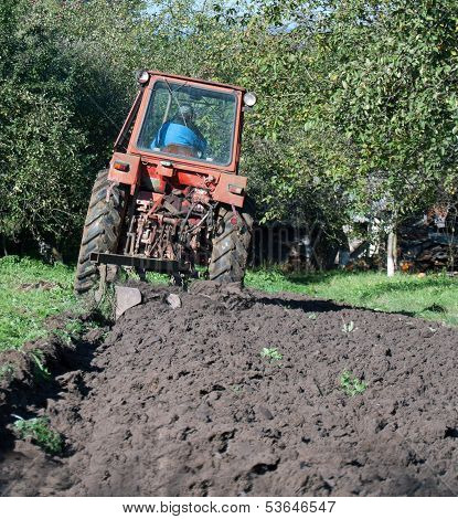 Tractor In Field