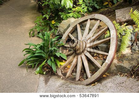 Garden Wooden Wheel
