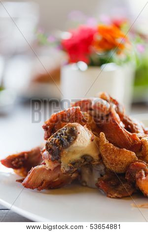 German Grilled Pork On The Dish