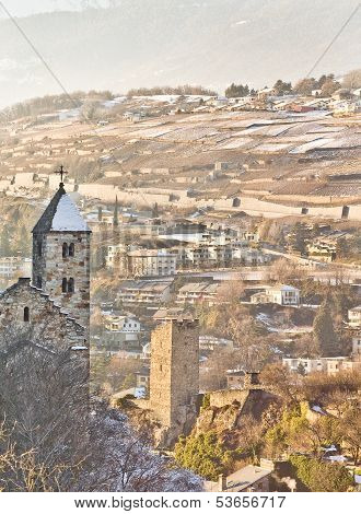Sion capital city of Canton of Valais in Switzerland