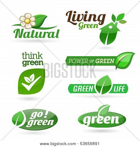 Ecologia - verde - renováveis Icon Set