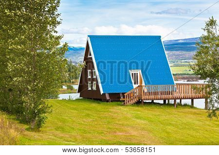 Typical Holiday House At North Iceland