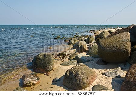Rocks And Sea