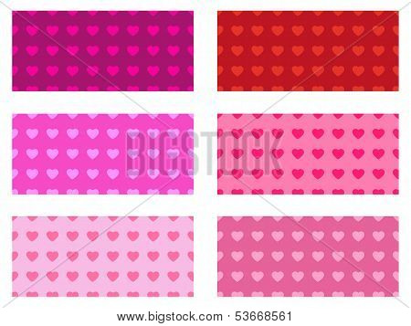 Valentine's Heart Pattern Set