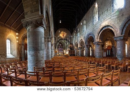 Interior Of The Cathedral In Stavanger