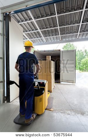 On A Fork Lift