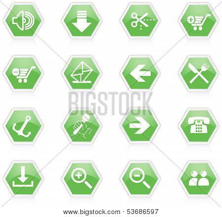 Diet and fitness theme icons set