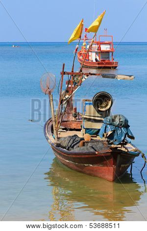 Long tailed boat Ruea Hang Yao in Phuket Thailand