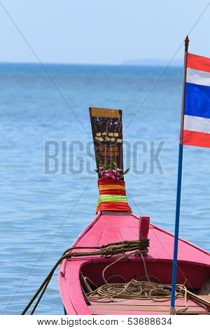 Long tailed boat Ruea Hang Yao in Phuket Thailand