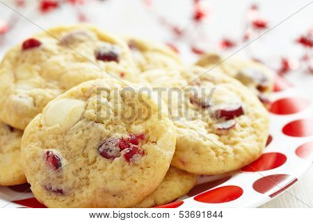 White Chocolate Chip Cranberry Cookies