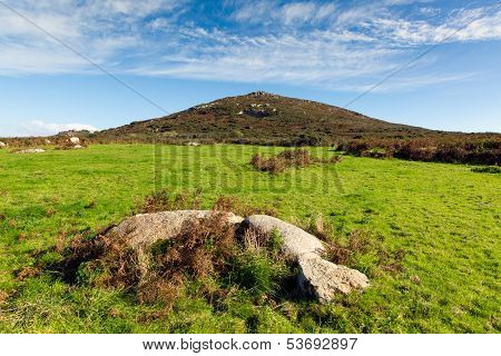 Cornwall countryside Zennor near St Ives England UK