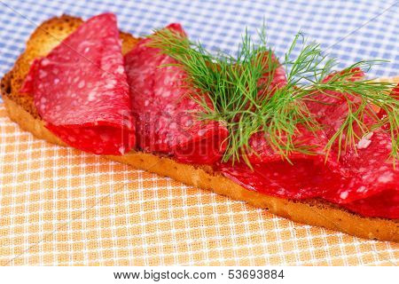 Sandwich With Salami