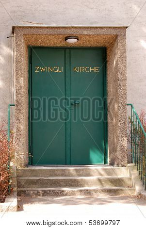 Church door