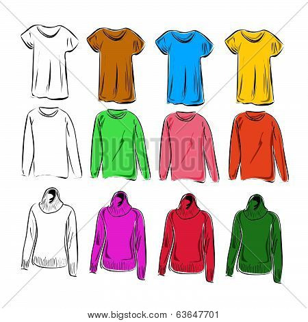 Clothes sketch collection 3
