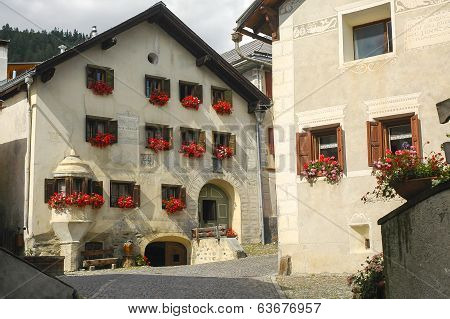 Guarda, Typical Village In Engadine
