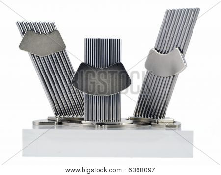 die Metall verchromt-sticks