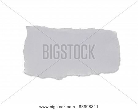 Blank Torn Paper On White Backgrond
