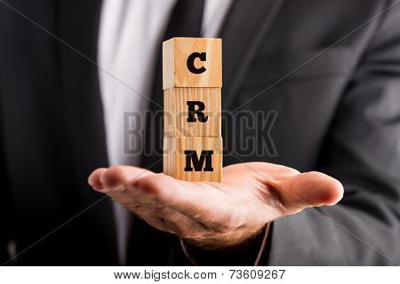 Crm Acronym On Small Wooden Blocks