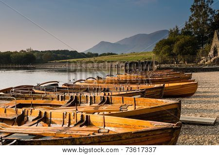 Rowing Boats On Derwent Water