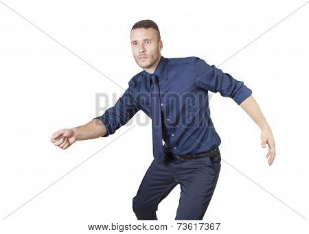 Businessman Lounching
