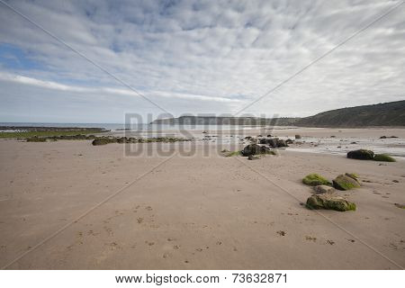 Footprints In The Sand Seascape