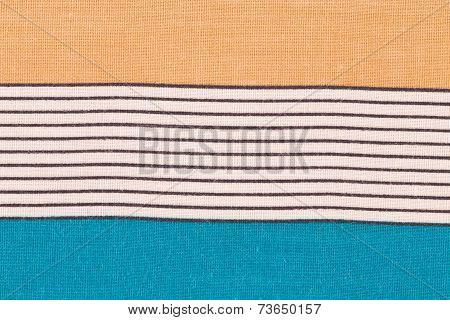 Close up of tablecloth.