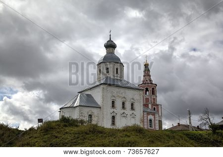 Church of Elijah Prophet at Ivanova grief in bend of Kamenka River. Suzdal, Golden Ring of Russia.