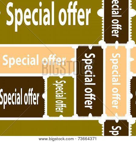 seamless pattern "Special offer"