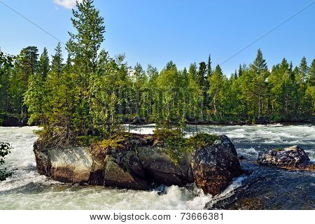 Threshold Padun. Umba River, The Kola Peninsula, Russia