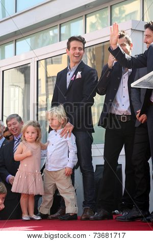 LOS ANGELES - OCT 9:  Joe McIntyre at the New Kids On the Block Hollywood Walk of Fame Star Ceremony at Hollywood Boulevard on October 9, 2014 in Los Angeles, CA