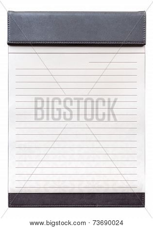 Blank Notepad On The Brown Clipboard For Memorandum.