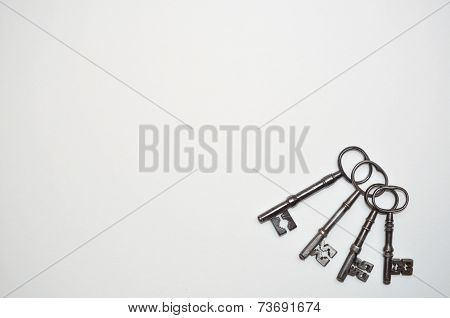 Four Antique Keys