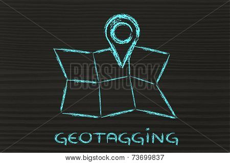 Funnyy Map With Geotaging Design