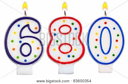Candles Number Six Hundred Eighty