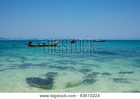 Fishing boats at the beach