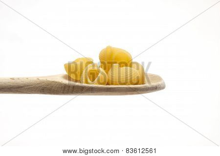 Spoon with pasta