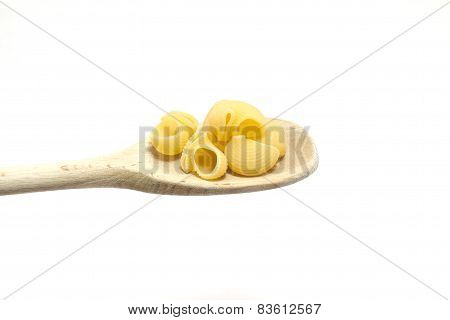 Spoon with pasta