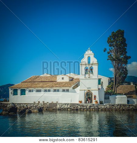 Vlacherna Monastery In Corfu
